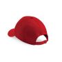ATHLEISURE 6 PANEL CAP, CLASSIC RED/WHITE, One size, BEECHFIELD