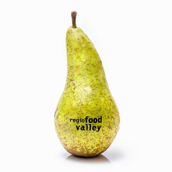 Peer met zwarte bedrukking