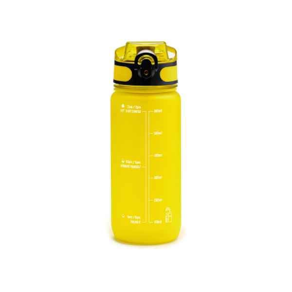 RIGON Drinkfles transparant Tritan met draagbeugel, 750ml - geel RIGON Drinkfles transparant Tritan met draagbeugel, 750ml - geel