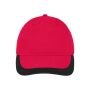 5 Panel Sports Cap red/black