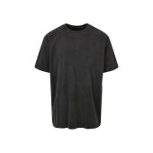 ACID WASHED HEAVY OVERSIZE TEE, BLACK, 3XL, BUILD YOUR BRAND