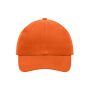 6 Panel Cap Heavy Cotton orange one size