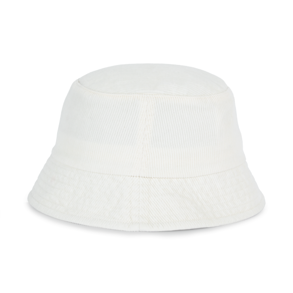 Ecologische uniseks ribfluwelen hoed Ivory L/XL Ecologische uniseks ribfluwelen hoed Ivory L/XL