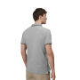 Contrast poloshirt | stretch - Grijs gemêleerd, M Contrast poloshirt | stretch - Grijs gemêleerd, M