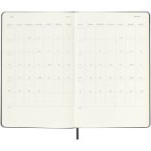 Moleskine verticale agenda voor 12 maanden met zachte kaft L - Zwart