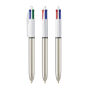 BIC® 4 Colours Shine balpen 4 Colours Shine bp LP metallic silver_UP white_RI black BIC® 4 Colours Shine balpen 4 Colours Shine bp LP metallic silver_UP white_RI black