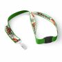 Polyester keycord met gesublimeerde satijnen overlay