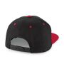 6 PANEL CONTRAST SNAPBACK, BLACK/CLASSIC RED, One size, BEECHFIELD