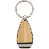 Zinklegering sleutelhanger Aria bruin Zinklegering sleutelhanger Aria bruin