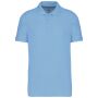 Piquépolo korte mouwen heren sky blue 4XL