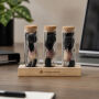 Dried Flowers - Trio tube & wood, Multicolor Dried Flowers - Trio tube & wood, Multicolor