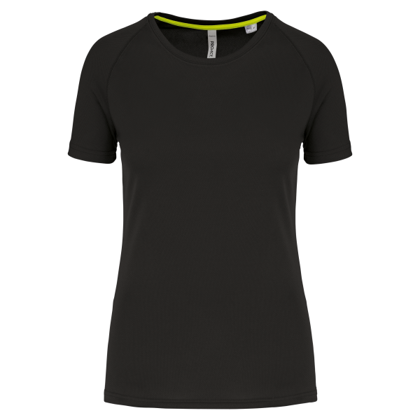 T-shirt de sport à col rond recyclé femme Black XXL T-shirt de sport à col rond recyclé femme Black XXL