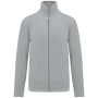 Microfleece met rits heren Snow Grey 5XL