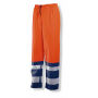 *2546 Hi-vis rain trousers oranje/navy m