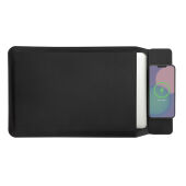 Swiss Peak 14-15,6 inch laptopsleeve met 15W magn. opladen, zwart