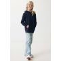 IQONIQ Yengo kids recycled katoen hoodie met steekzakken, donkerblauw (910)