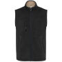 Fleece bodywarmer met binnenkant van sherpa uniseks Black XS