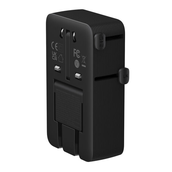 Anker Nano-reisadapter (5-in-1, 20 W), zwart Anker Nano-reisadapter (5-in-1, 20 W), zwart