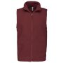 Bodywarmer van microfleece heren wine XXL