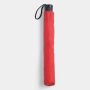 Opvouwbare, uit 2 secties bestaande manueel te openen paraplu REGULAR rood, wit