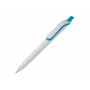 Balpen Click shadow Made in Germany - Wit / Licht Blauw
