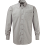 Mens' Long Sleeve Easy Care Oxford Shirt Silver 4XL Mens' Long Sleeve Easy Care Oxford Shirt Silver 4XL