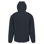 Gerecycled 3-laags unisex softshell jacket met capuchon. Navy / Navy XXL