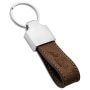 Sleutelhanger P02660, Leder, Bruin