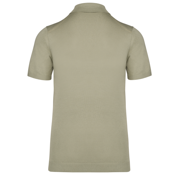 Ecologische tricot herenpolo Almond Green S Ecologische tricot herenpolo Almond Green S