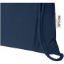 Oregon Blend 140 g/m² GRS recycled drawstring bag 5L - Navy
