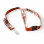 Polyester keycord met gesublimeerde satijnen overlay