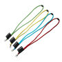 Lanyards Ø 6 mm rond geweven met geweven label met trigger clip en veiligheids clip