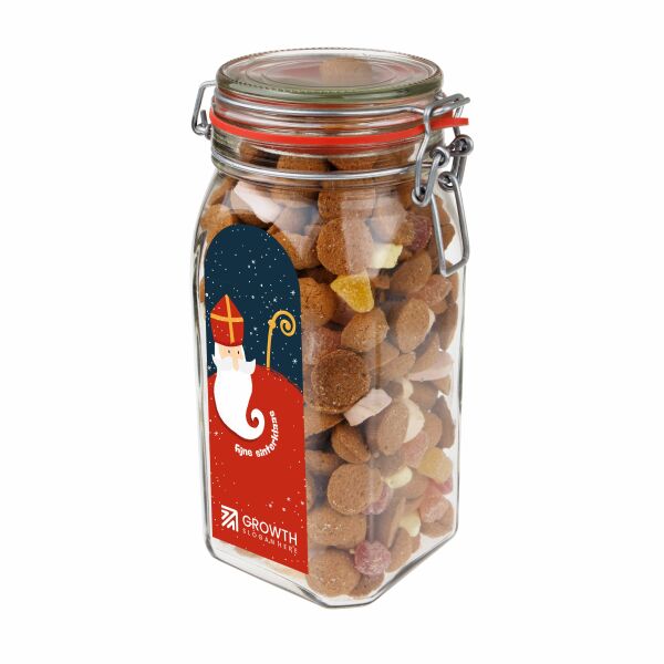 Weckpot 1,5 liter, gevuld met snoep, Transparant, Strooigoed Weckpot 1,5 liter, gevuld met snoep, Transparant, Strooigoed