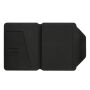 Teri AWARE™ RPET en walnoot A5-portfolio, zwart