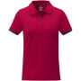 Morgan duotone damespolo met korte mouwen - Rood - XS