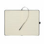 CORDI NOTE - A5 RPET corduroy notitieboek - Zwart