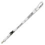 Lanyards - 1 kleur bedrukt met trigger clip & plastic buckle 20 mm wit