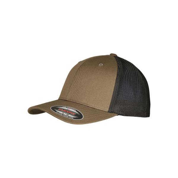 Trucker pet van gerecycled mesh OLIVE BLACK S/M Trucker pet van gerecycled mesh OLIVE BLACK S/M