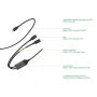 Terra 100W RCS Dual USB-C oplaadkabel, zwart, grijs