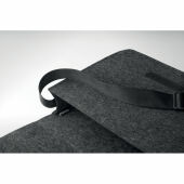 BAGLO - Vilten laptoptas van RPET - Steengrijs