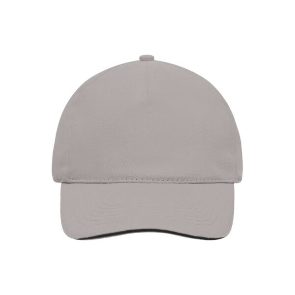 5 Panel Sandwich Cap light grey/black one size 5 Panel Sandwich Cap light grey/black one size
