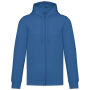Gerecycled sweater met rits en capuchon uniseks Light Royal Blue XS