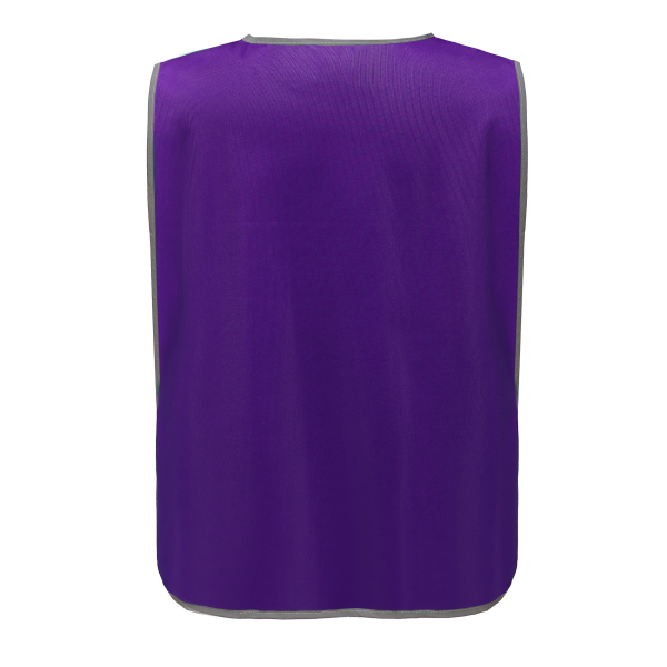 Personalisatie veiligheidshesje met reflecterende rand Purple XXL/3XL Personalisatie veiligheidshesje met reflecterende rand Purple XXL/3XL