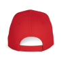 Baseballpet - 6 panelen Red / White One Size