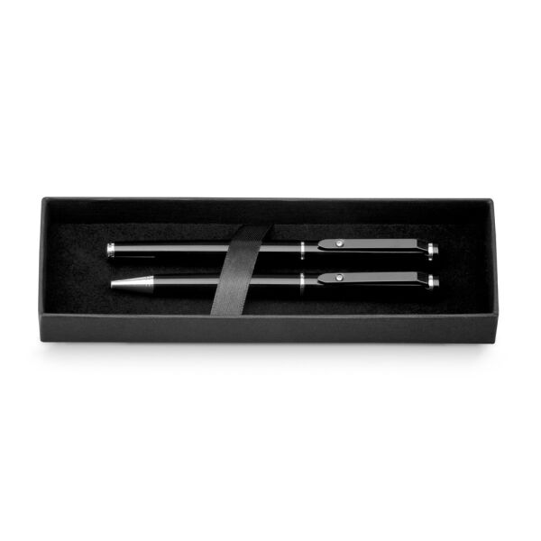 CALIOPE SET. Rollerbalpen en balpen set van metalen