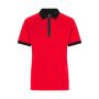 Ladies' Zip-Polo light-red/black XS