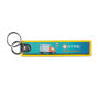 Full color bedrukte sleutelhanger met dubbele metalen ring