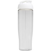 H2O Active® Tempo 700 ml sportfles met flipcapdeksel - Transparent/Wit