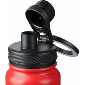 Roestvrijstalen dubbelwandige fles (800 ml) Zinnia zwart