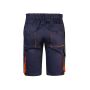 TWO-TONE MULTI-POCKET BERMUDA SHORTS, NAVY/ORANGE, 34, VELILLA